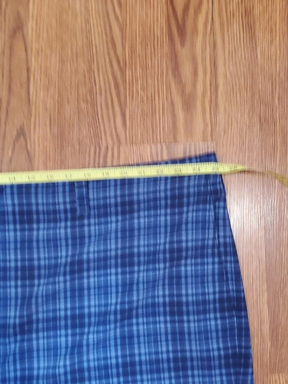 Callaway Blue Plaid Flat-Front Golf Shorts